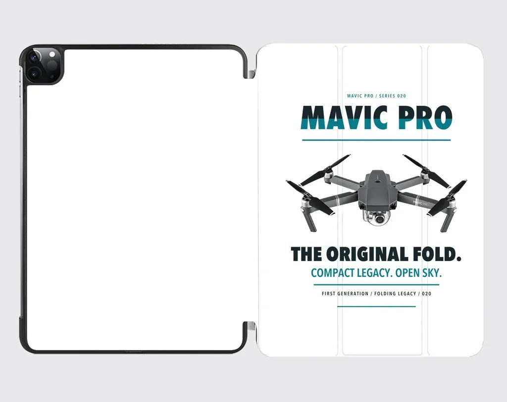 DJI Mavic Pro design on white ipad tablet case