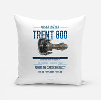 Thumbnail for TRENT 800 design on white pillow