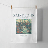 Thumbnail for SAINT JOHN - Poster - Towel - White