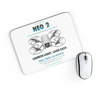 Thumbnail for DJI Neo 2 design on white rectangle mouse pad