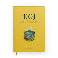 Thumbnail for Kagoshima Airport (KOJ) design on yellow notebook