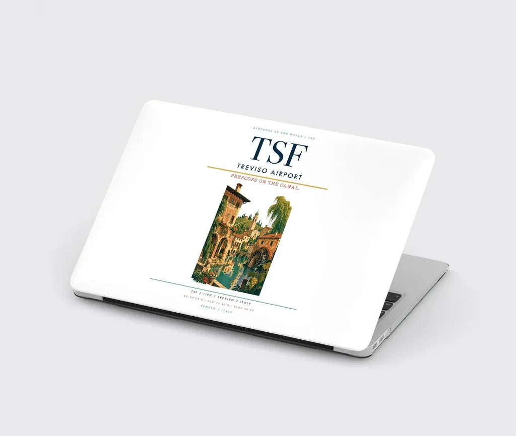 Treviso Airport (TSF) design on white MacBook case