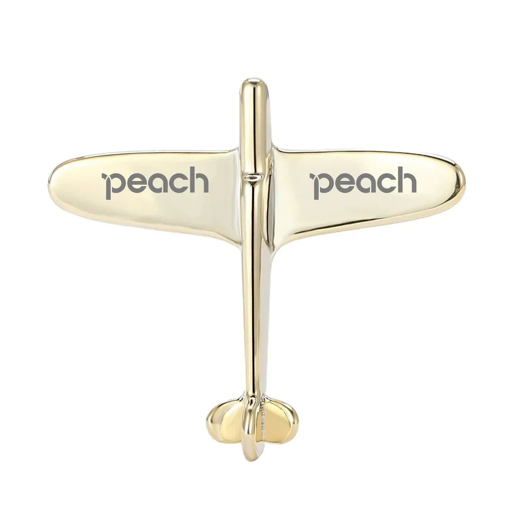 Airplane Shape Brooch - view 2