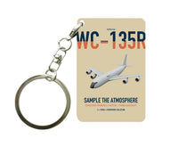 Thumbnail for WC-135R Constant Phoenix design on beige designed key chain, double-side print