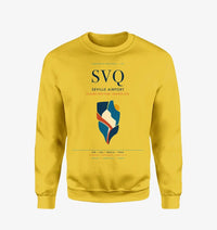 Thumbnail for Seville Airport (SVQ) design on yellow sweatshirt