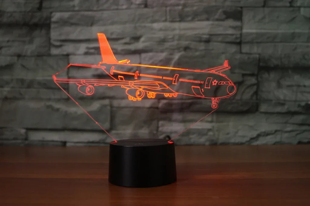 Customisable Airbus A340 3D Lamp - view 3