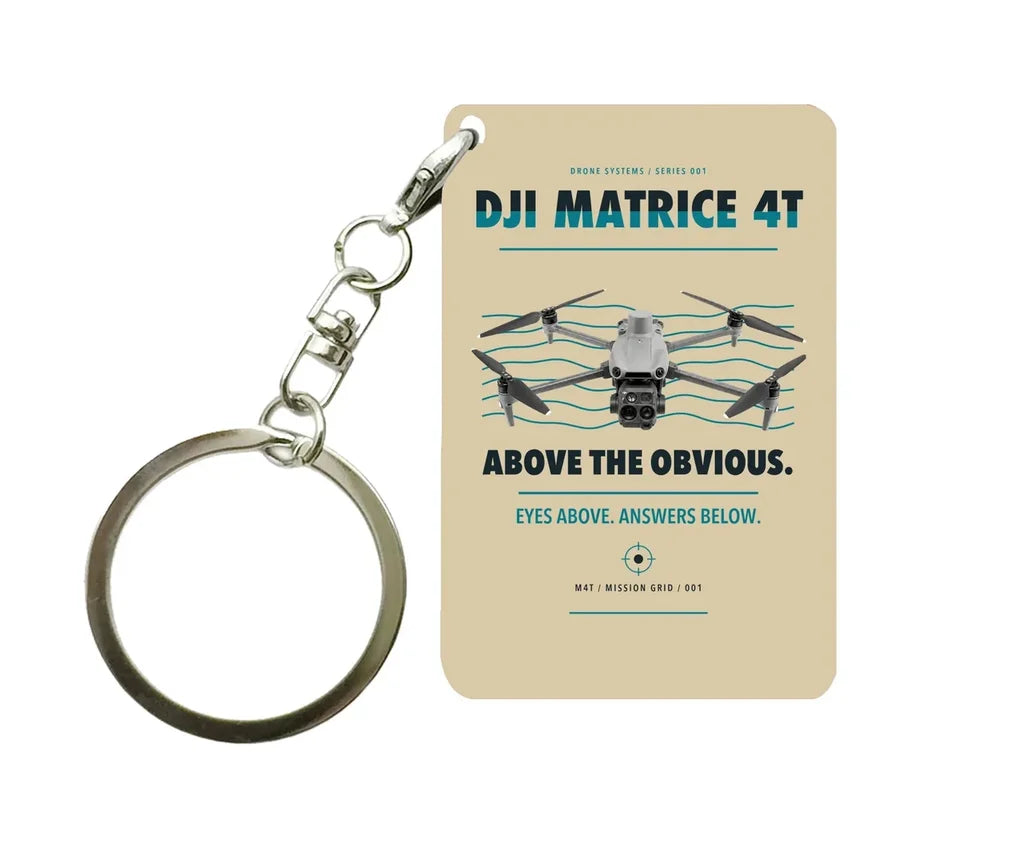 DJI Matrice 4T Key Chain design on beige key chain