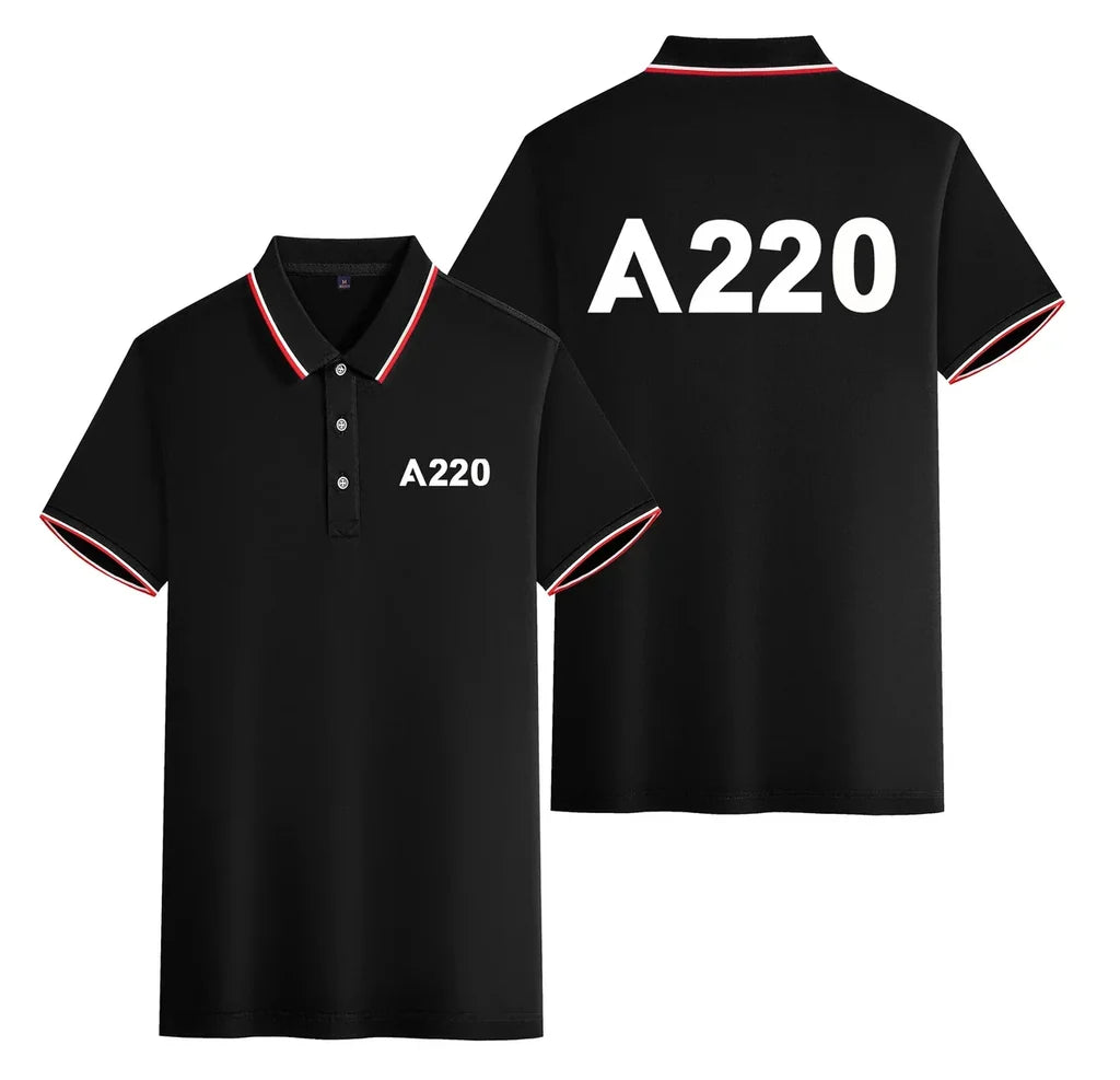 Customisable Airbus A220 Polo Shirt - view 2