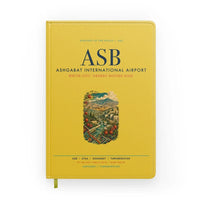 Thumbnail for Ashgabat International Airport (ASB) design on yellow notebook