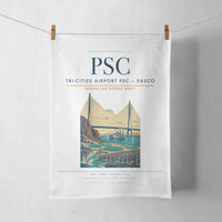 Thumbnail for Tri-Cities Airport (PSC) design on white towel