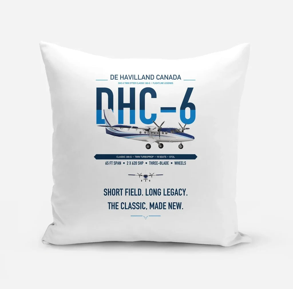 DHC-6 Twin Otter Classic 300-G design on white pillow