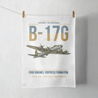 Thumbnail for B-17G Flying Fortress design on white towel