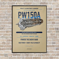 Thumbnail for PW150A vertical canvas print - framed - beige background
