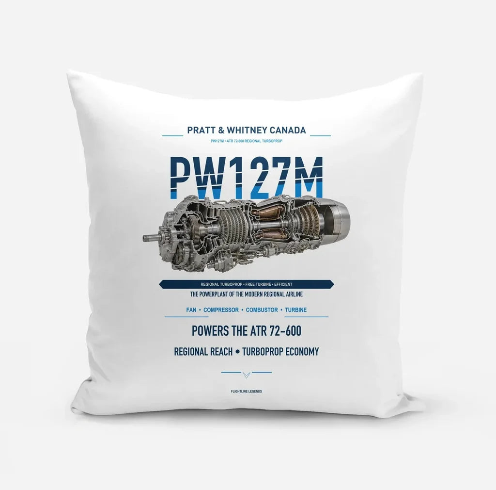 PW127M design on white pillow