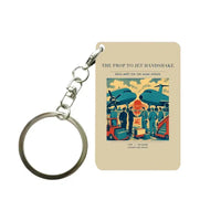 Thumbnail for VINTAGE G4385 - The Prop To Jet Handshake - Designed Key Chain design on beige