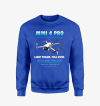 Thumbnail for DJI Mini 4 Pro design on blue sweatshirt