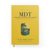 Thumbnail for Harrisburg International Airport (MDT) design on yellow notebook