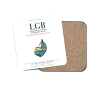 Thumbnail for Long Beach Airport (Daugherty Field) (LGB) design on white 1 piece coaster