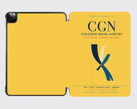 Thumbnail for Cologne Bonn Airport (CGN) design on yellow ipad tablet case