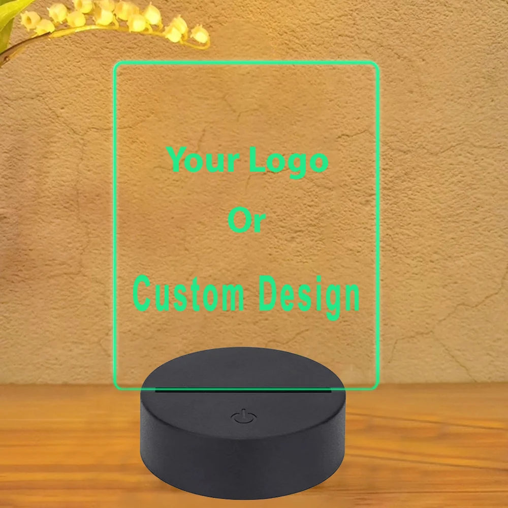 Customisable Your Custom Design & Image 3D Lamp - view 2
