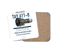 Thumbnail for TAY 611-8 design on white 1 piece coaster