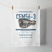 Thumbnail for CFM56-3 design on white towel