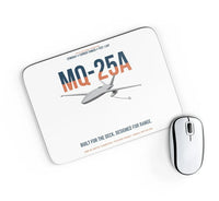 Thumbnail for MQ-25A STINGRAY design on white rectangle mouse pad