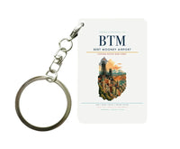 Thumbnail for Bert Mooney Airport (BTM) design on white key chain