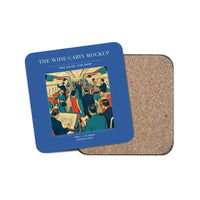 Thumbnail for The Wide Cabin Mockup - Designed Coasters design on blue 1-piece