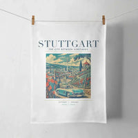 Thumbnail for STUTTGART - Poster - Towel - White