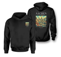 Thumbnail for AACHEN - Poster - Double-Side Hoodie - Black