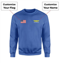 Thumbnail for Customisable Flag & Name with Badge 3D Sweatshirt - view 2