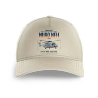 Thumbnail for NHIndustries NH90 NFH Caïman design on beige printed hat