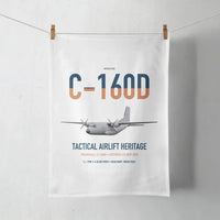 Thumbnail for Transall C-160D design on white towel