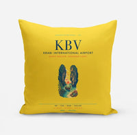 Thumbnail for Krabi International Airport (KBV) design on yellow pillow