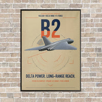 Thumbnail for Avro Vulcan B2 vertical canvas print - framed - beige background