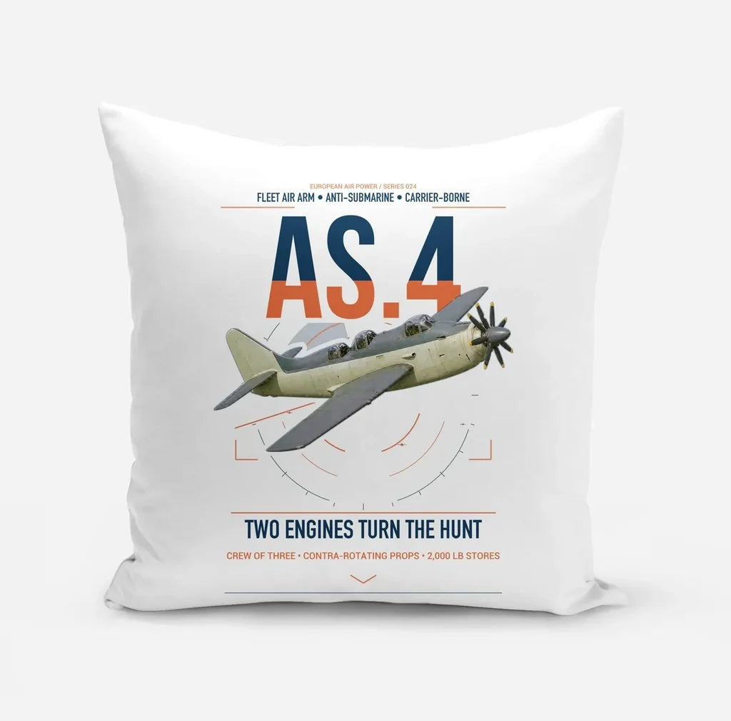 Fairey Gannet AS.4 design on white pillow