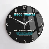 Thumbnail for Inspired Flight IF800 Tomcat design on black no frame wall clock