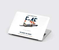 Thumbnail for F-4E Phantom II Two Engines One Thunder design on white MacBook case