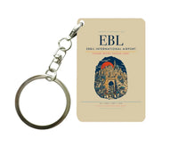 Thumbnail for Erbil International Airport EBL Key Chain design on beige key chain