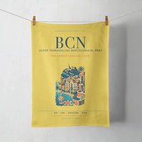 Thumbnail for Josep Tarradellas Barcelona-El Prat Airport (BCN) design on yellow towel