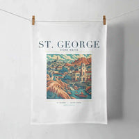 Thumbnail for ST. GEORGE - Poster - Towel - White
