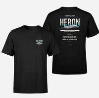 Thumbnail for de Havilland DH.114 Heron 2D design on black t shirt