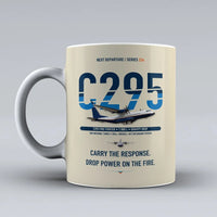 Thumbnail for C295 Firefighter Mug design on beige airbus