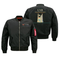 Thumbnail for Luxor International Airport (LXR) design on black bomber jacket