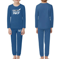 Thumbnail for The Boeing 767 children pajamas - Blue