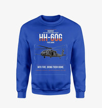 Thumbnail for Sikorsky HH-60G Pave Hawk design on blue sweatshirt