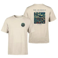 Thumbnail for VINTAGE G4099 - The Air Bridge - Double-Side T-Shirt design on beige double side t shirt