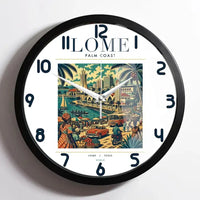 Thumbnail for LOME - Poster - Wall Clock Framed - White