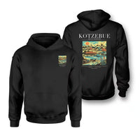 Thumbnail for KOTZEBUE - Poster - Double-Side Hoodie - Black